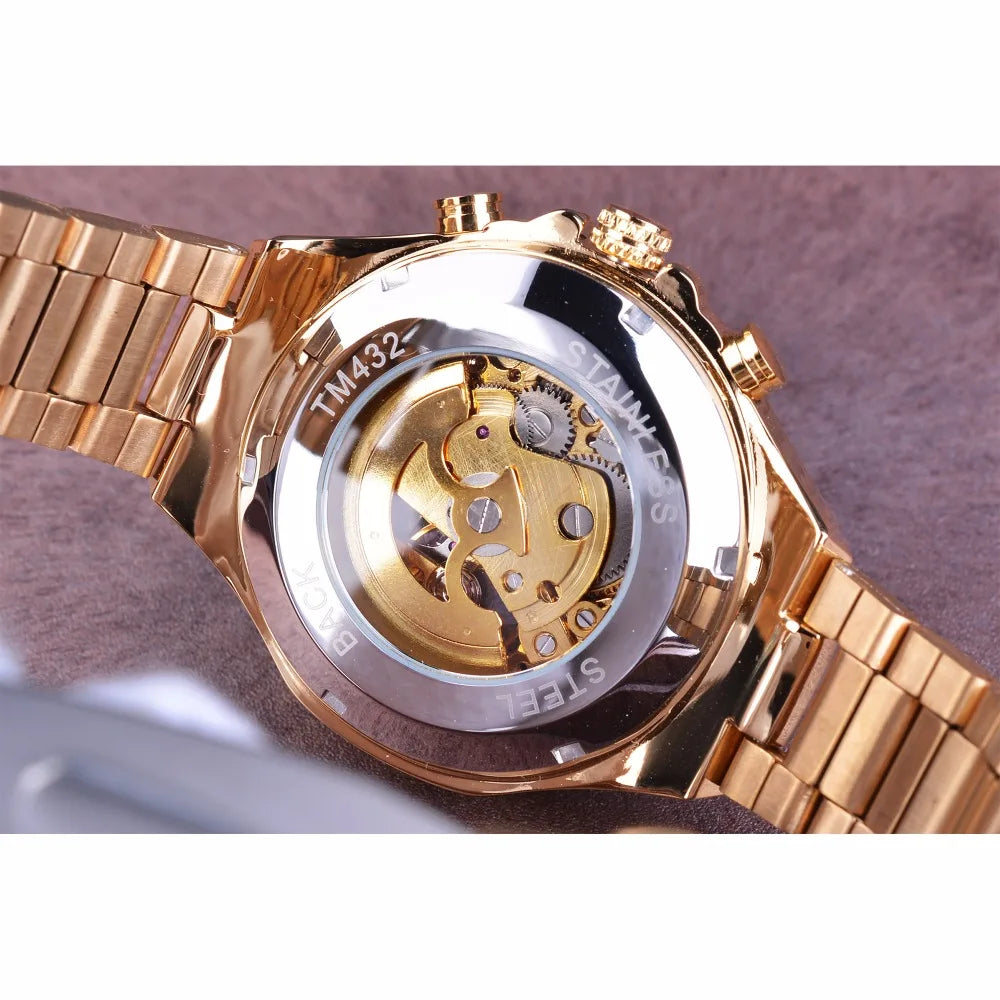 Mechanical Sport Design Bezel Fashion Watch Mens Watches Top Brand Luxury