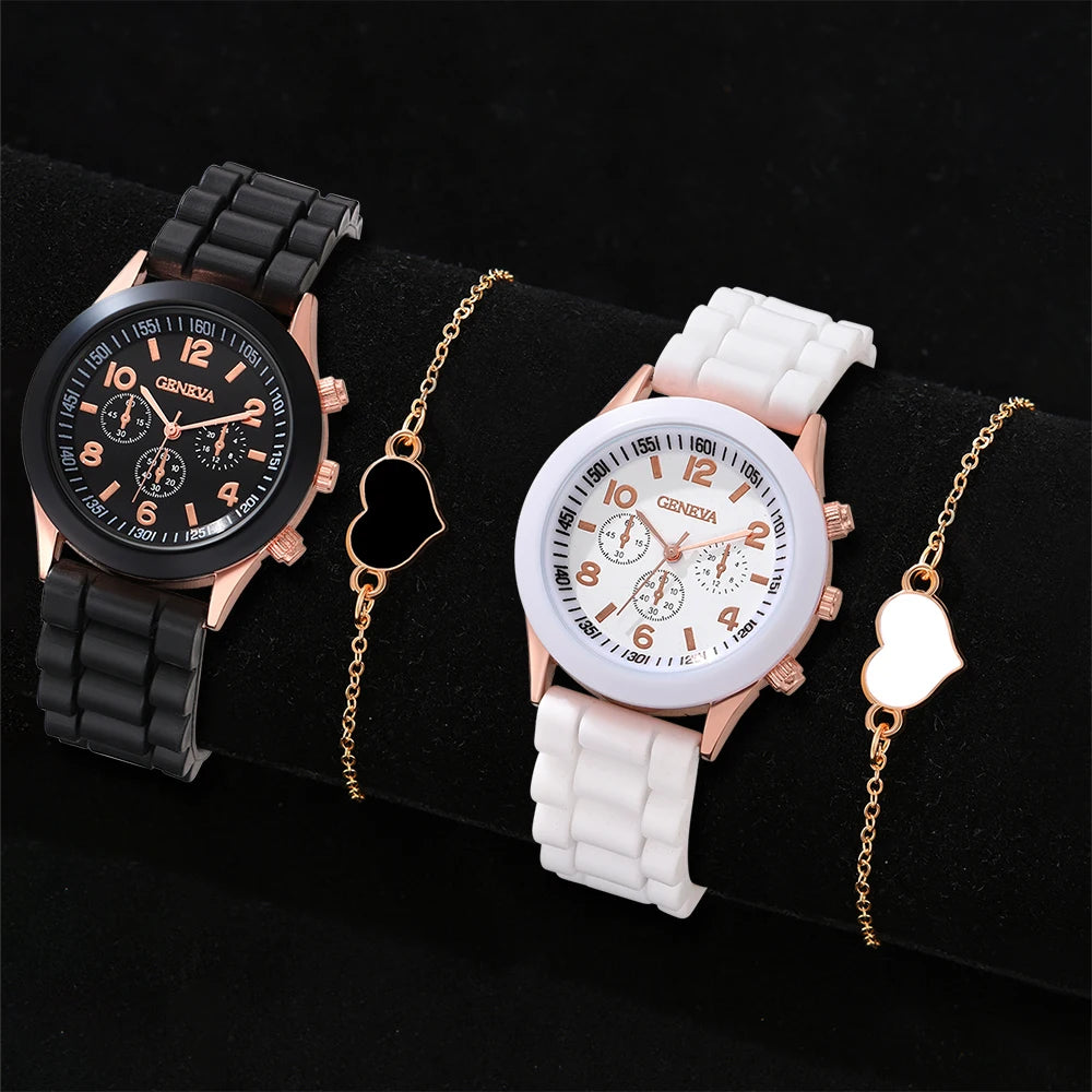 2PCS Set  Fashion  Watches