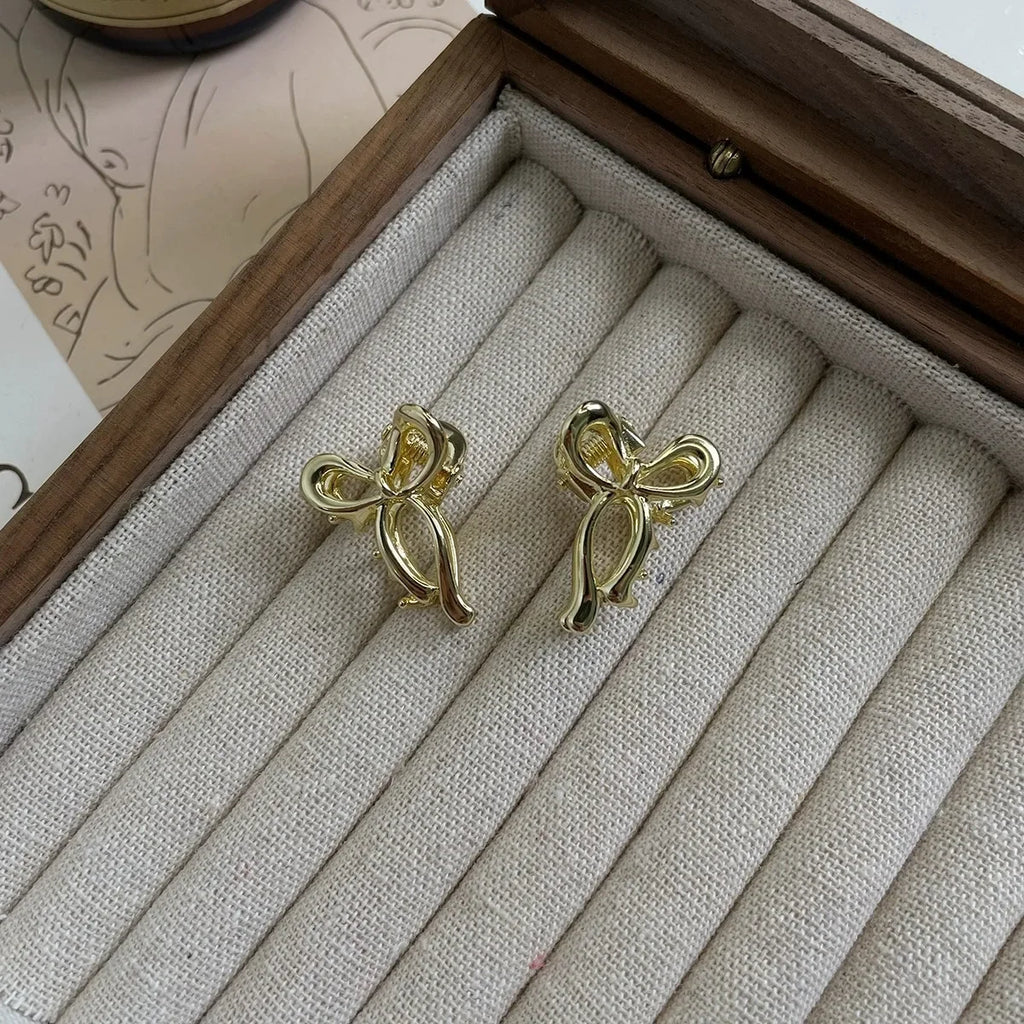 1/2pcs Princess Head Mini Small Bow Clip Metal Hair Accessories