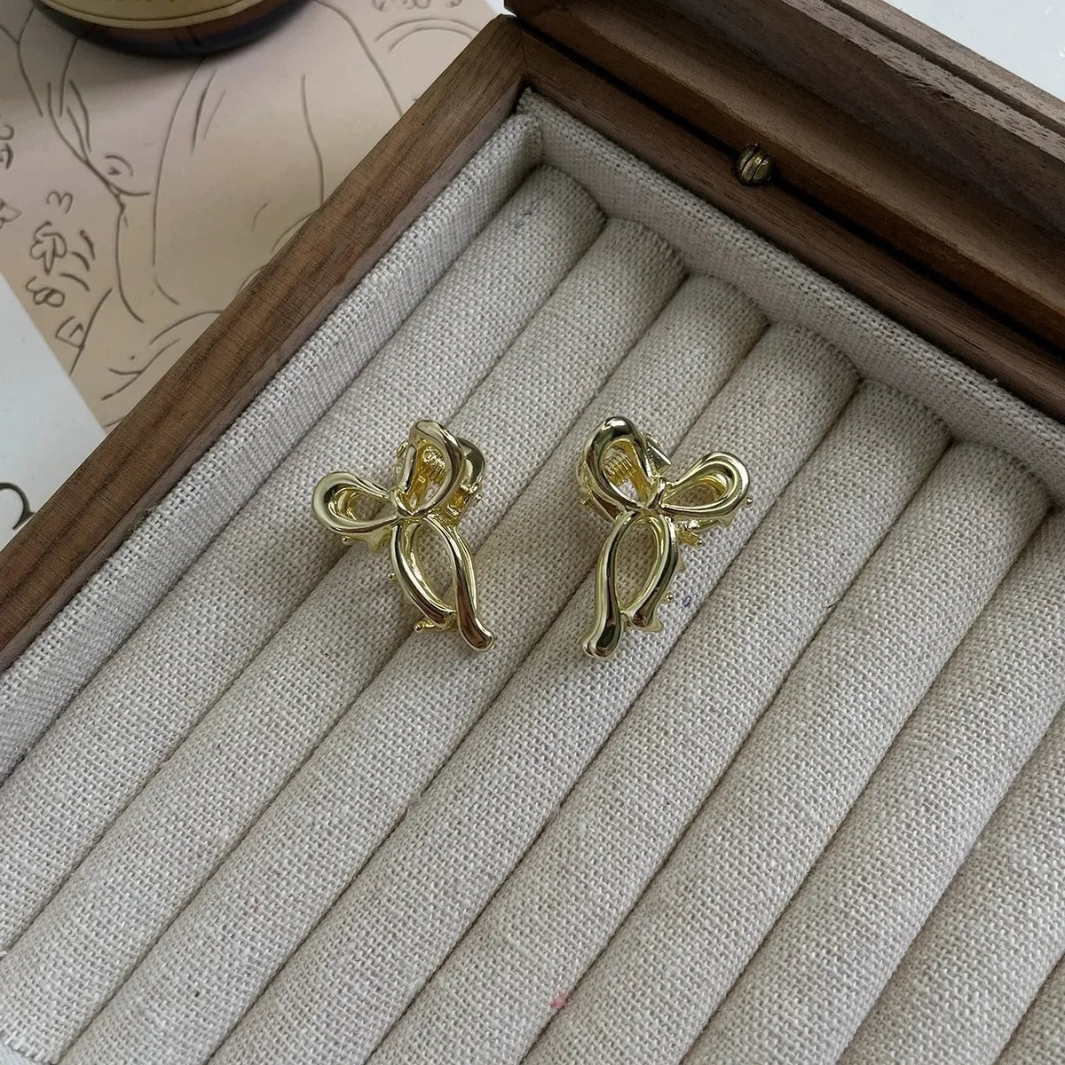 1/2pcs Princess Head Mini Small Bow Clip Metal Hair Accessories