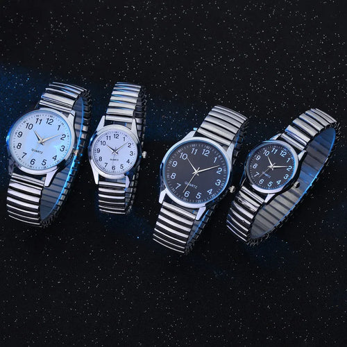 1/2PCS Fashion Couple Watches Simple Arabic