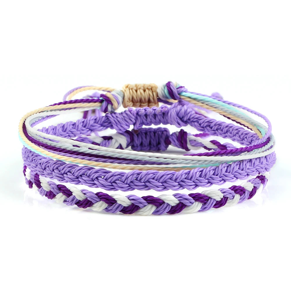 3Pcs/set Multi Color Tibetan Buddhist Bracelet