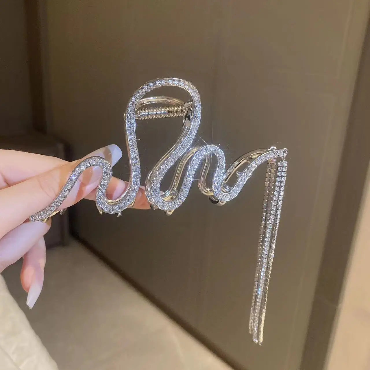 New Large Chiffon Claw Clip Hair