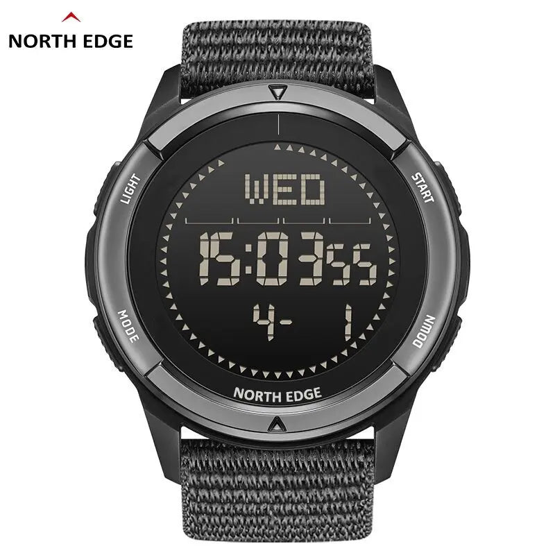 Men's Digital Carbon fiber Watch Shock Sports  Waterproof 50M Wristwatches