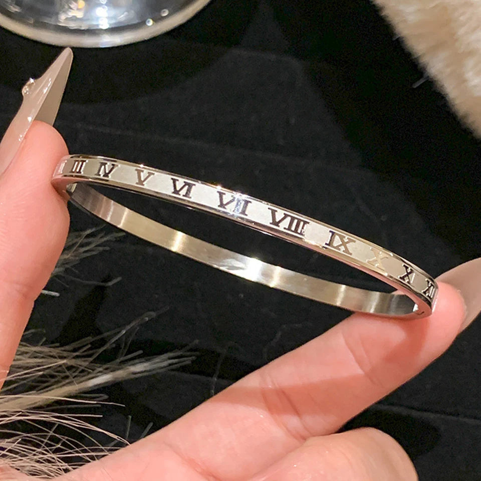 5/1pcs Sparkling Zirconia Inlaid Stainless