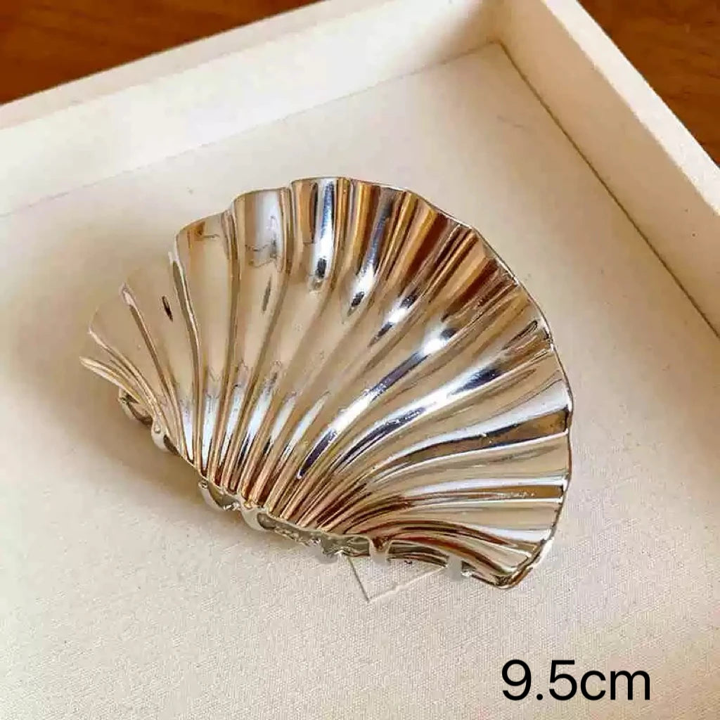 1Pcs Sliver Heart Hair Claw Clips