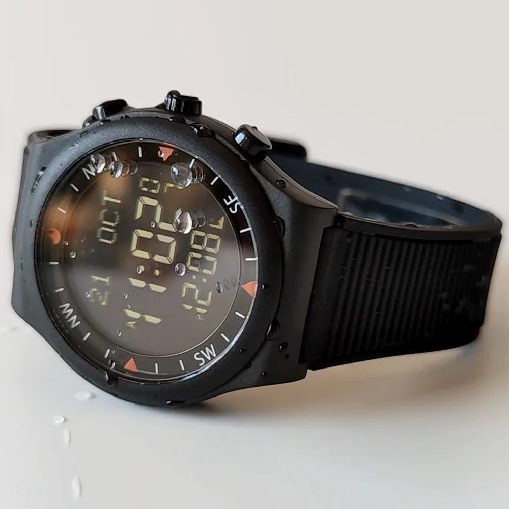 Muslim Azan Watch for Prayer with Qibla Compass Adhan Alarm Hijri Islamic Al Harameen Fajr Time Wristwatch Multi Languages