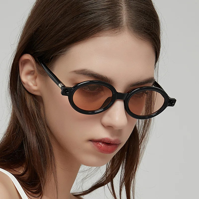 Vintage Small Oval Sunglasses