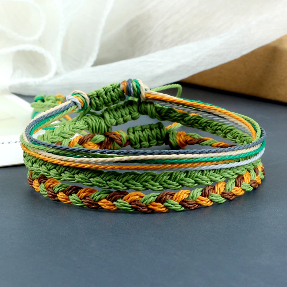 3Pcs/set Multi Color Tibetan Buddhist Bracelet