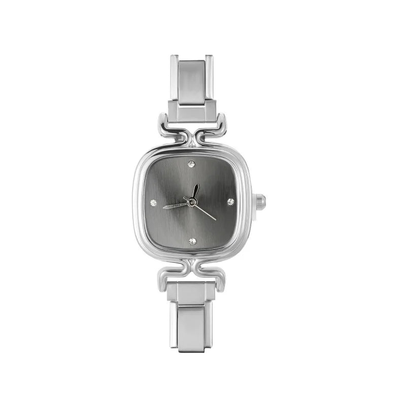 High Quality Men Women's Stainless Steel Round Simple Watch