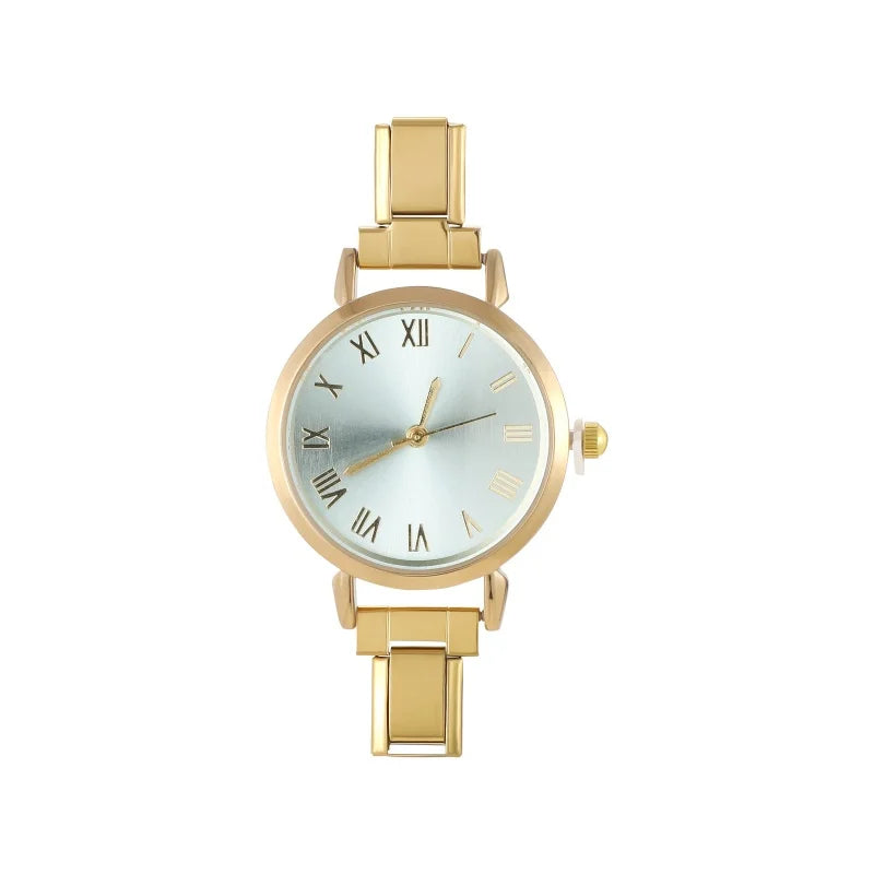 High Quality Men Women's Stainless Steel Round Simple Watch