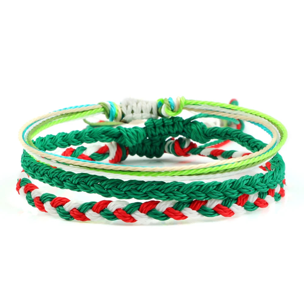 3Pcs/set Multi Color Tibetan Buddhist Bracelet