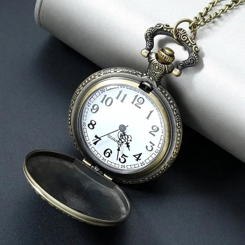 Watch with Necklace Chain Pendant Bracelet  Vintage Clock