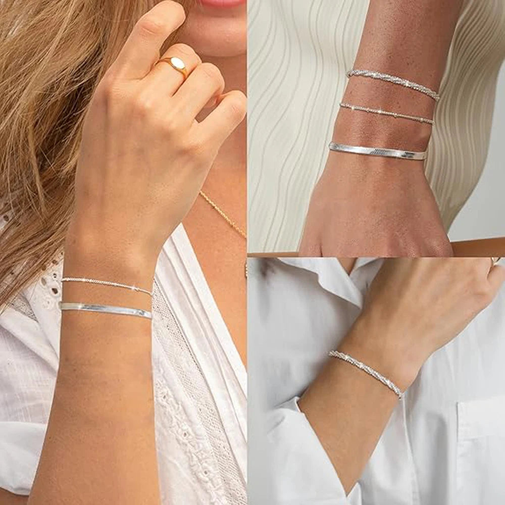 Sterling Silver Bracelets for Women