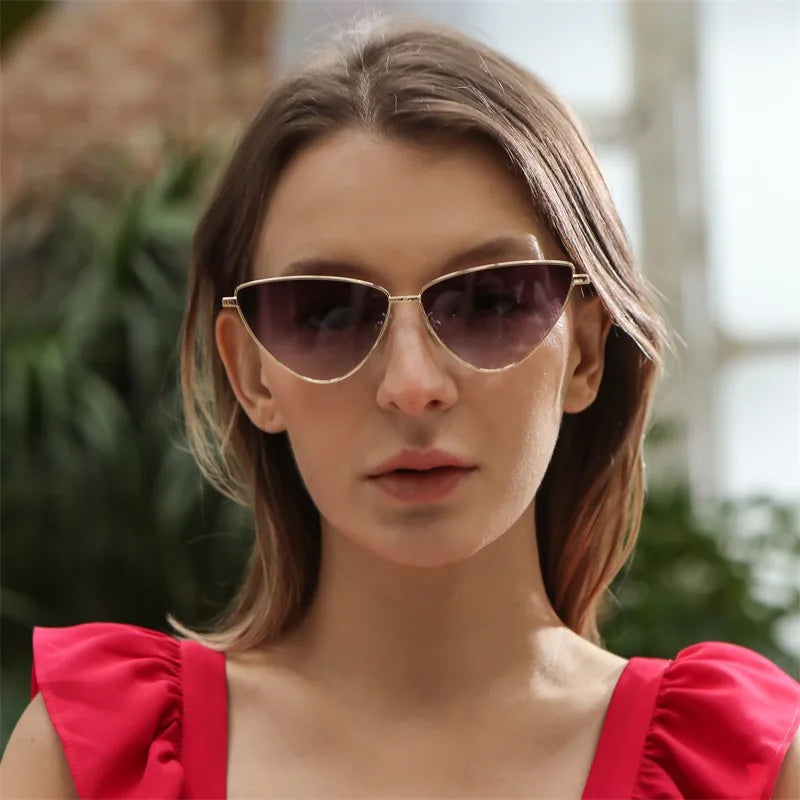 Cat Eye Shape Designer Sunglasses Woman New Fashion UV400 Protection