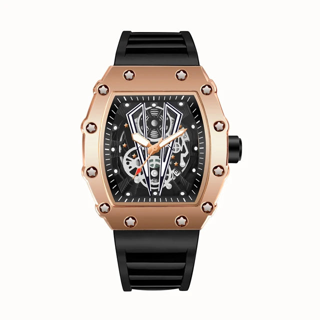 Watches Luxury Fashion Large Dial Quartz Clock 30M Waterproof Sport Square Luminous Watch For Men Silicone Strap Man