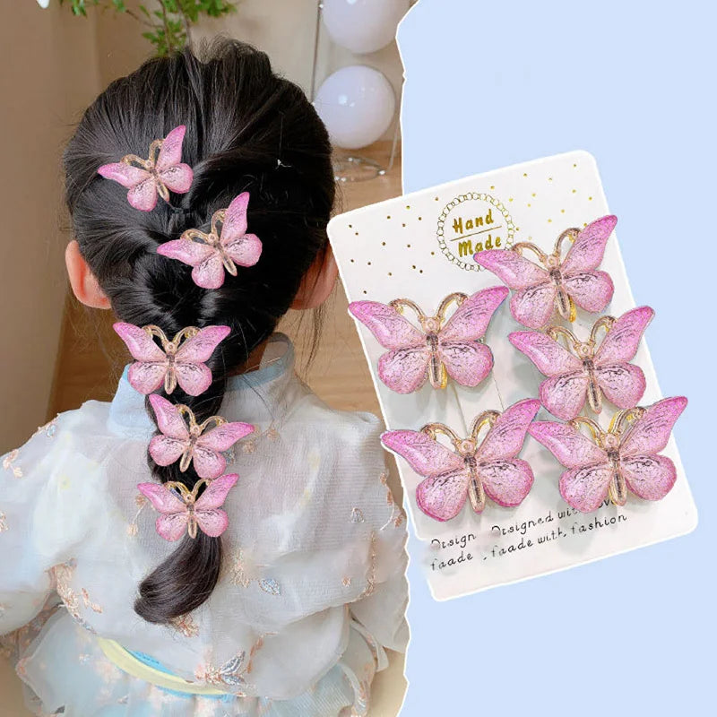 5PCS Cute Sweet   Hair Clips