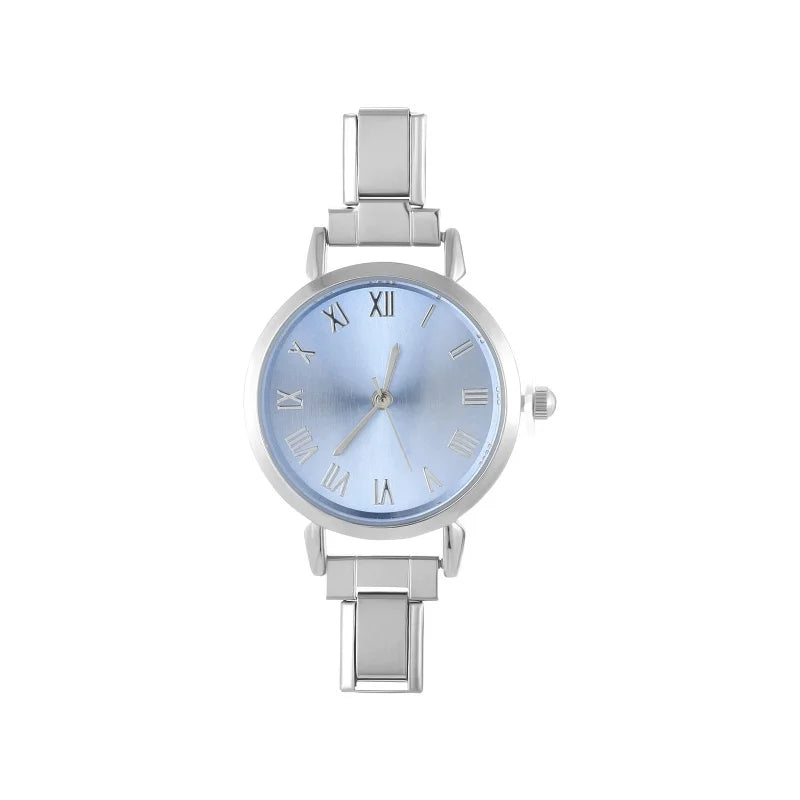 High Quality Men Women's Stainless Steel Round Simple Watch