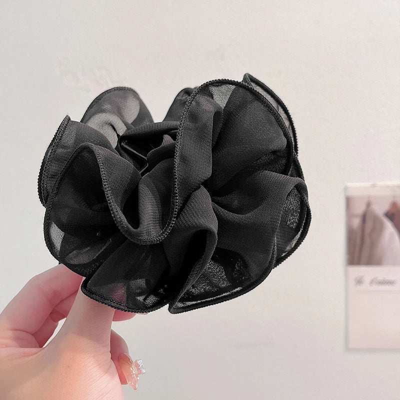 New Large Chiffon Claw Clip Hair
