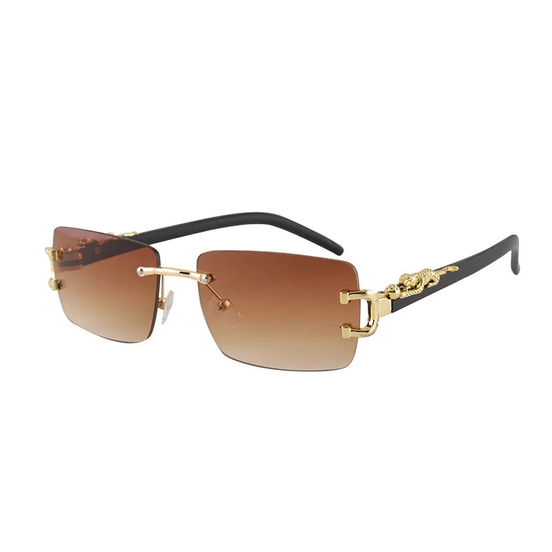 1 Pc Fashionable Women Men Sunglasses Frameless
