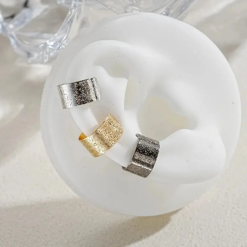 5/15 Pcs Set Of Hollow Leaf Design Clip On Earrings,