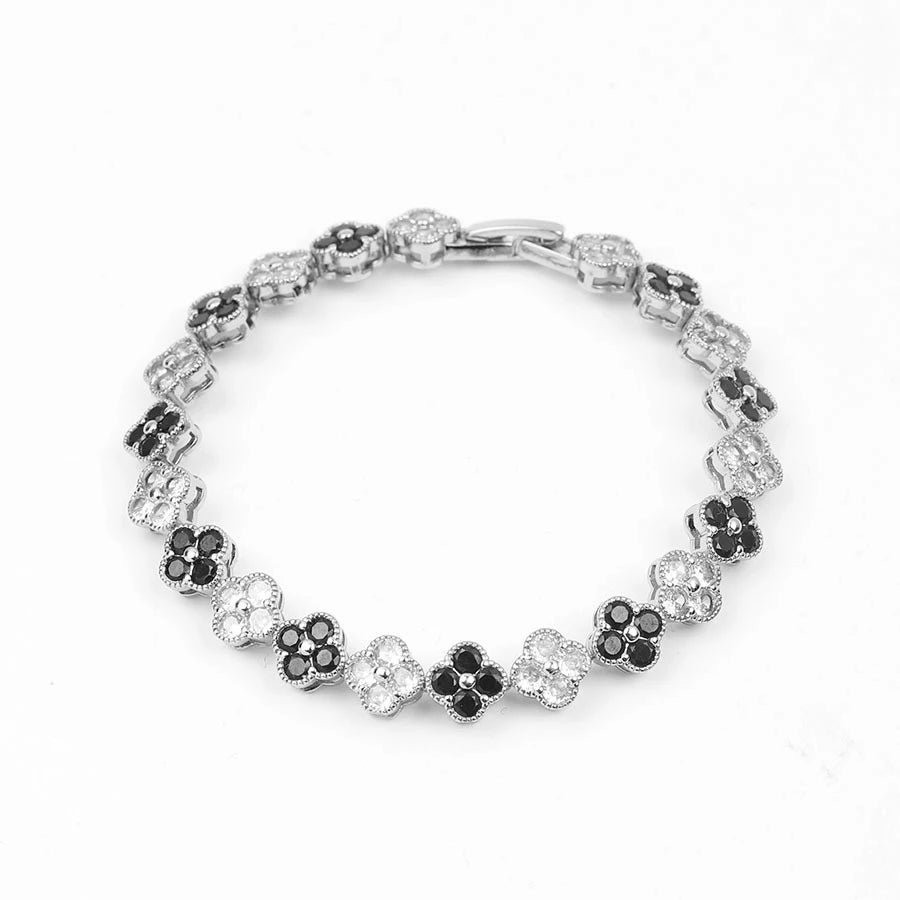 1pc Rainbow Colorful Clover Zircon Bracelet Fashion Charm Gorgeous