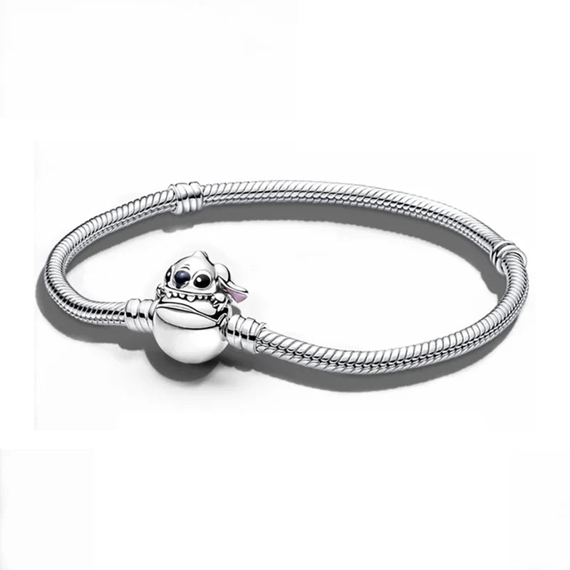 Miniso Disney Stitch Mickey Mickey Rabbit Clasp Bracelet Is Suitable For Women High Class Exquisite Charm Fashion Jewelry Gift