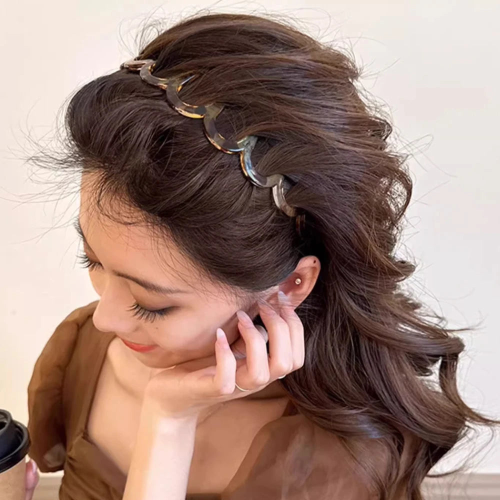 Hair Comb Non-Slip Headband Plastic