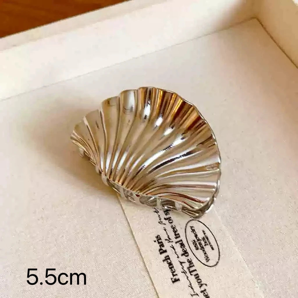 1Pcs Sliver Heart Hair Claw Clips