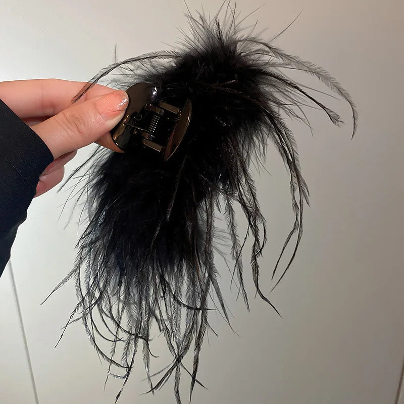 New Large Chiffon Claw Clip Hair