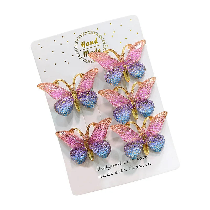 5PCS Cute Sweet   Hair Clips