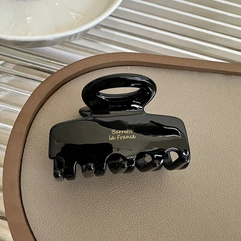 Long Acetate Hair Crabs Red Hair Clips and Women Tie up Hair Accessories