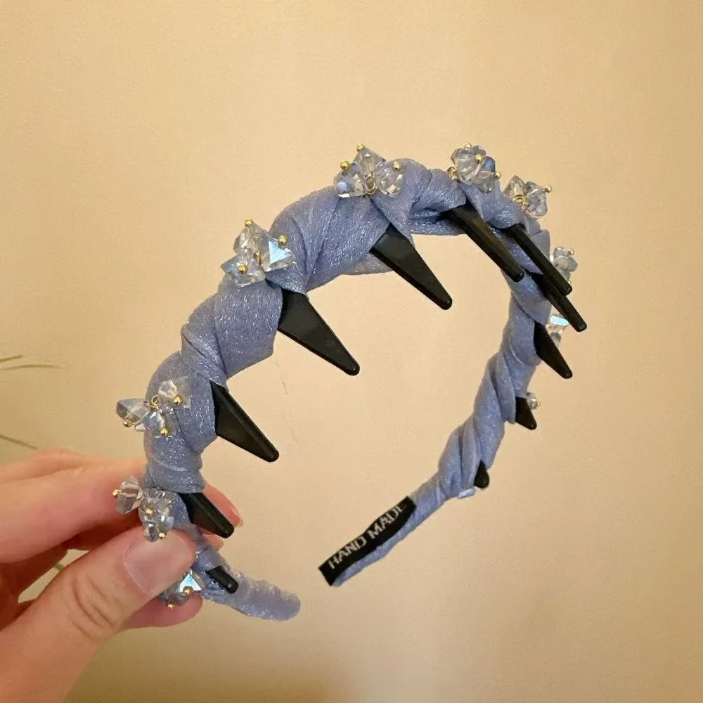 1pc High-end Shiny Crystal Headband With Imitation Crystal High