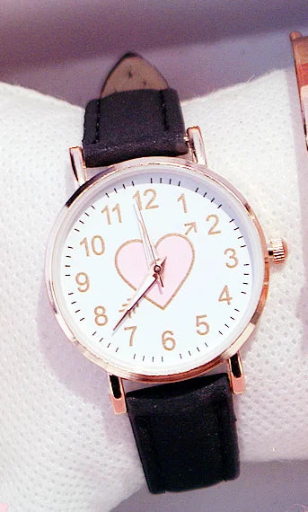 New Cute Heart-shaped Dial Watch  Fashion
