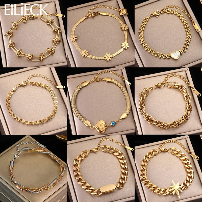 Stainless Steel Gold Color Bracelet