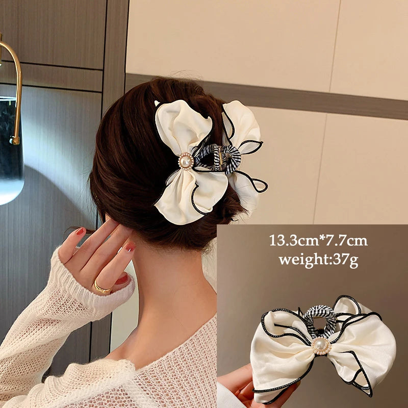 New Large Chiffon Claw Clip Hair