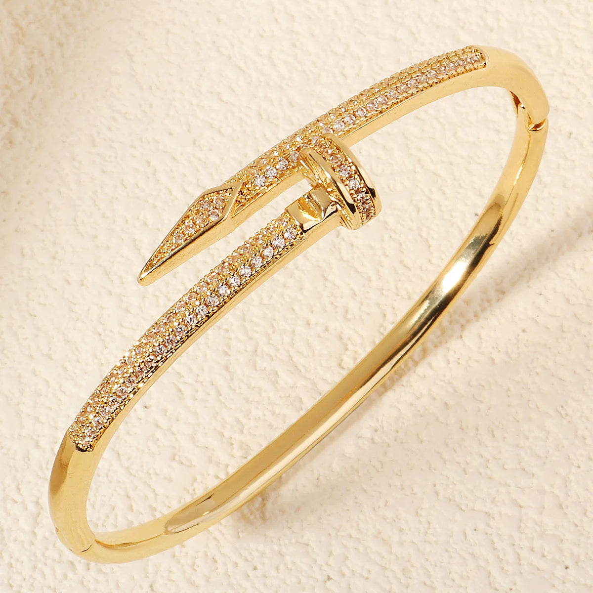 Fashionable Open-ended Copper Zirconium Bracelet Versatile Women's Bracelet for Daily Use Wedding Banquet Bridal Jewelry