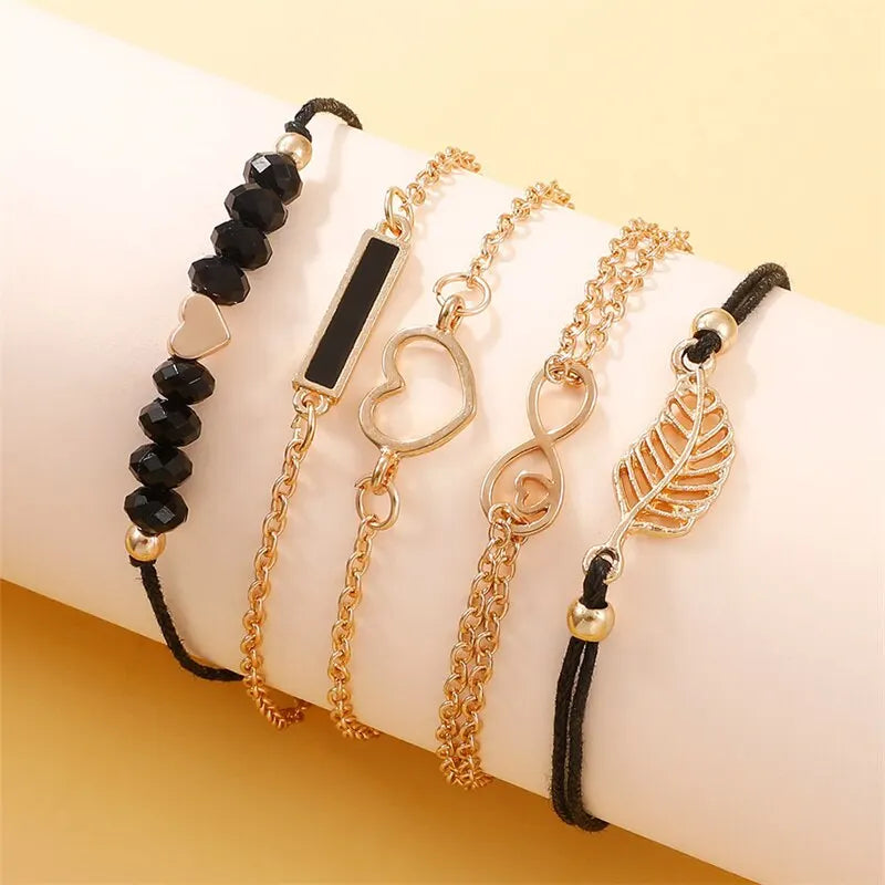 6pcs Set Womens Watches Ladies Fashion Butterfly Watch New Simple Casual Womens