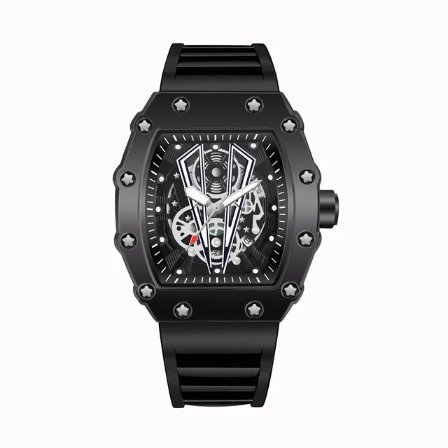 Watches Luxury Fashion Large Dial Quartz Clock 30M Waterproof Sport Square Luminous Watch For Men Silicone Strap Man