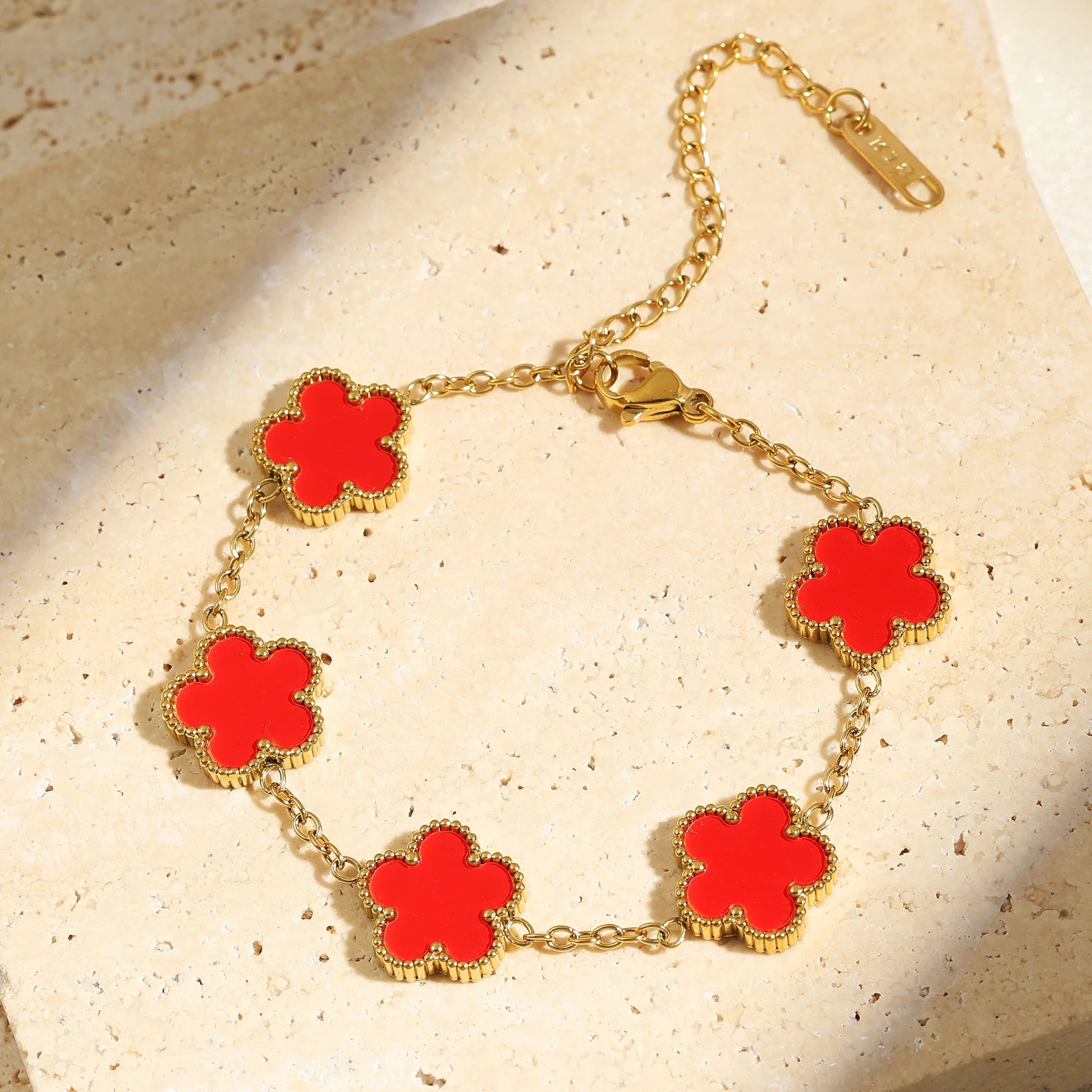 Fashion Flower Stainless Steel Bracelets For Women