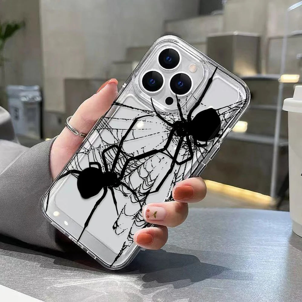 Transparent Phone Case For iPhone Soft Silicone Shockproof Funda Cover