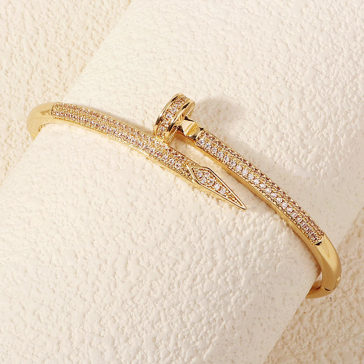 Fashionable Open-ended Copper Zirconium Bracelet Versatile Women's Bracelet for Daily Use Wedding Banquet Bridal Jewelry