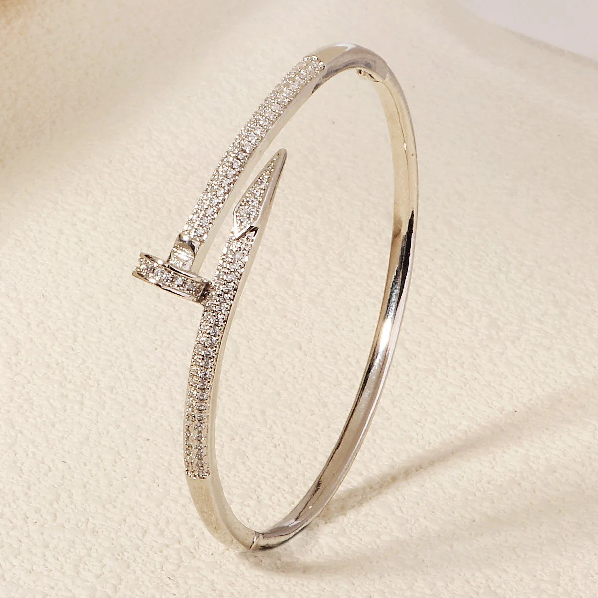 Fashionable Open-ended Copper Zirconium Bracelet Versatile Women's Bracelet for Daily Use Wedding Banquet Bridal Jewelry