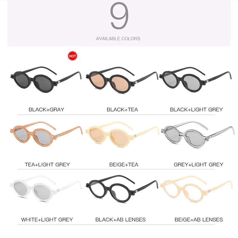 Vintage Small Oval Sunglasses