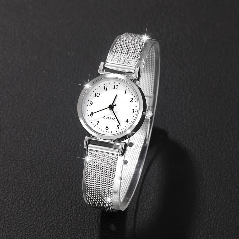 Women Fashion Watch Casual Bracelet Watches Set Ladies Simple