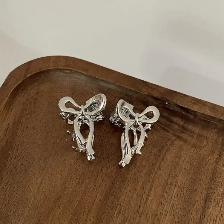 1/2pcs Princess Head Mini Small Bow Clip Metal Hair Accessories