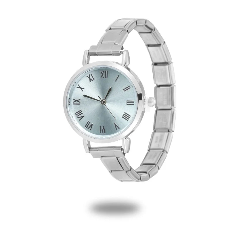 High Quality Men Women's Stainless Steel Round Simple Watch