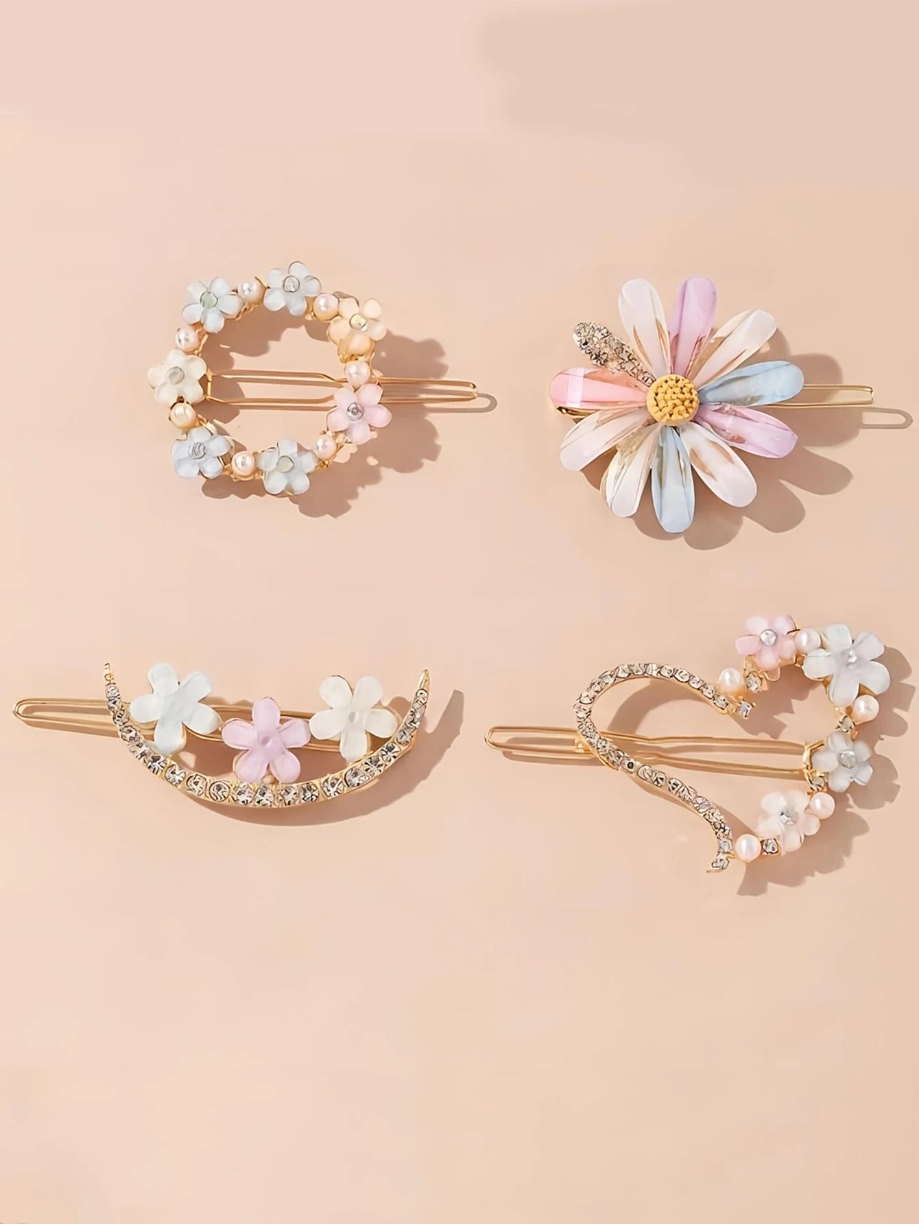 4pcs/set Hair Clips Hairpins