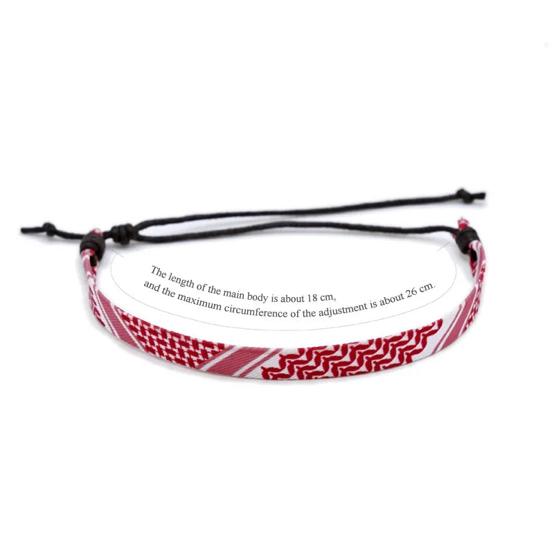 Multicolor Weave Bracelets Traditional Patterns Arabic Scarf Style Bracelet