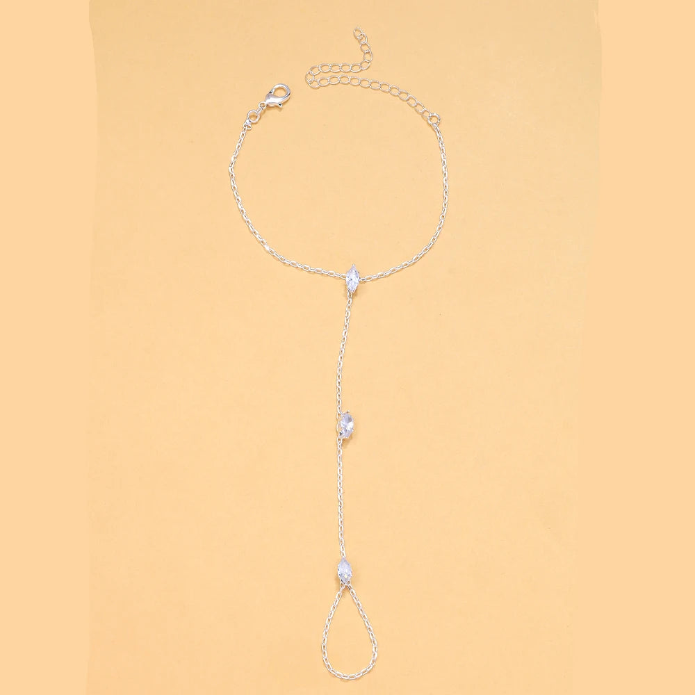 Party Bohemia Rhombus Crystal Bracelet Hand Jewelry